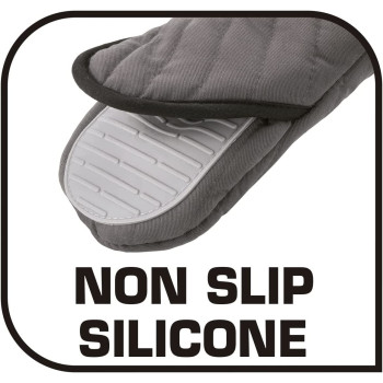 Tefal Comfort Kitchen Gloves Black Grey K1298214