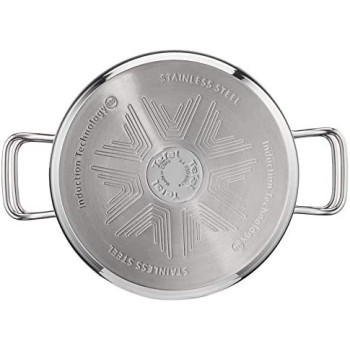 Tefal Casserole Cooking Pot With Lid 20 Cm Stainless Steel