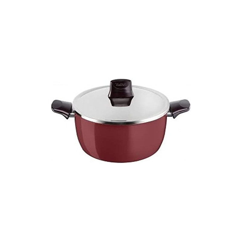 Tefal D5054452 Pleasure Casserole With Lid Red 20 Cm