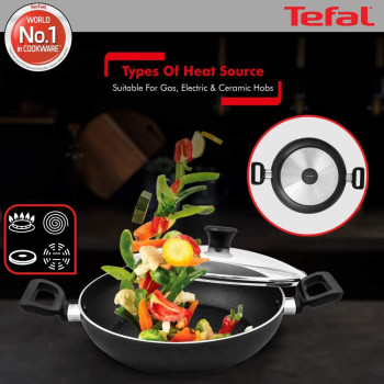 Tefal Delicia 28 Cm Kadai Lid B1549884
