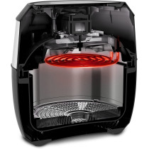 Tefal Easy Fry Oil Less Fryer 2XL1800 Watts Black And Silver Plastic Stainless Steel Ey701D28