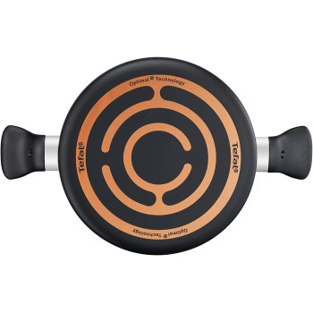 Tefal G6 Super Cook 30 Cm Stew Pot With Lid Non Stick Black Aluminium B4595484