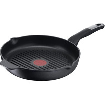 Tefal G6 Unlimited 26 Cm Round Grill Pan With Pouring Edge Black Cast Aluminum E2294074