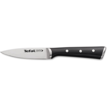 Tefal Ice Force 9 Cm Paring Knife Black Stainless Steel K2320514 Silver Black