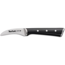 Tefal Ice Force 7 Cm Curved Paring Knife, Black, Stainless Steel, K2321214, Silver Black