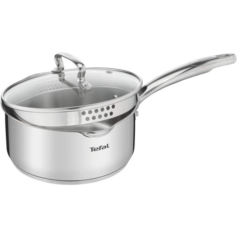 Tefal Intuition Saucepan With Lid Silver 16 Centimeter