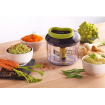 Tefal K1321324 Manual Chopper 5 Seconds 900 Ml Blades Pure E Chop Cutting Mixing Vegetables And Meat Nuts Onions