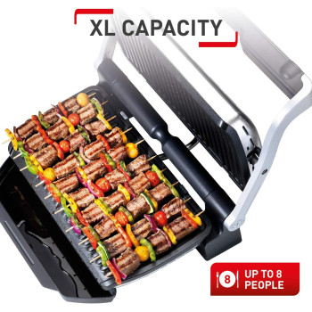 Tefal Optigrill Xl Gc722D40 Intelligent Health Grill 9 Automatic Settings Stainless Steel 2000 W 6 8 Portions