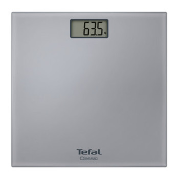 Tefal Pp1130V0 Electronic Bathroom Scales Classic Ultra Slim Lcd Screen 160 Kg Grey