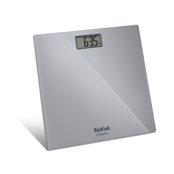 Tefal Pp1130V0 Electronic Bathroom Scales Classic Ultra Slim Lcd Screen 160 Kg Grey