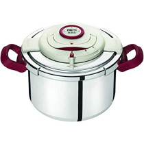 Tefal Stainless Steel Clipso Precision Pressure Cooker 10 Liter Silver P4411562