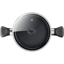 Tefal Super Cook Non Stick With Thermo Spot 12 Pcs Cooking Set, Red, Aluminium, B243SC85