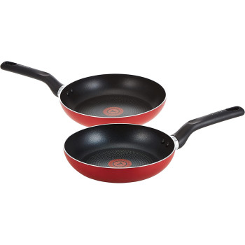 Tefal Super Cook Non Stick With Thermo Spot 12 Pcs Cooking Set, Red, Aluminium, B243SC85