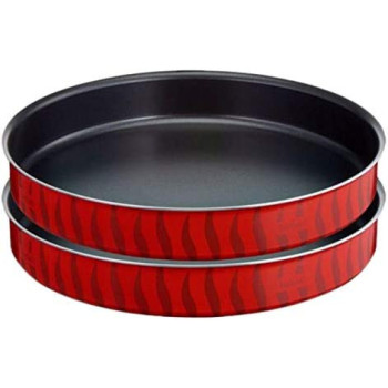 Tefal Tempo 34 Cm Oven Dish And Tempo 38 Cm Oven Dish Bundle Red