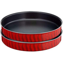 Tefal Tempo 34 Cm Oven Dish And Tempo 38 Cm Oven Dish Bundle Red