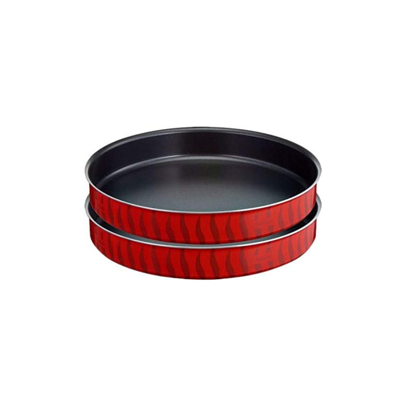 Tefal Tempo 34 Cm Oven Dish And Tempo 38 Cm Oven Dish Bundle Red