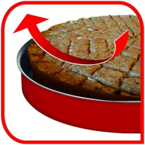 Tefal Tempo 34 Cm Oven Dish And Tempo 38 Cm Oven Dish Bundle Red