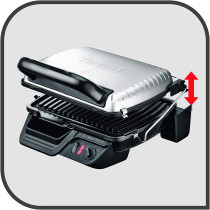 Tefal Ultra Compact Grill 2000 Watts Black Silver Stainless Steel Gc306028