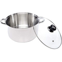Wilson Stainless Steel 3 Tier Steamer Capsule Bottom With Glass Lid 26 Cm Silver Jy174A26Cb