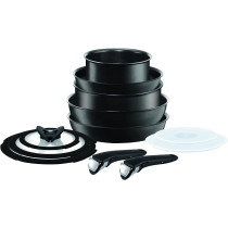 Tefal Ingenio Expertise 12 Pcs Cooking Set Removable Handles Black Aluminium L6509572