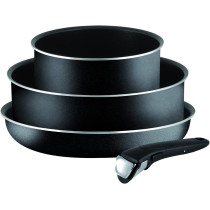 Tefal Ingenio Essential 4 Pcs Cooking Set Removable Handle Black, Aluminium, L2006502