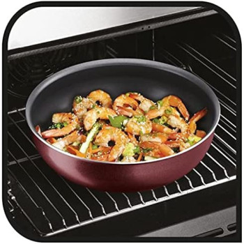 Tefal Ingenio Cook N Clean 6 Pcs Cooking Set Removable Handle Red, Aluminium, L2379202