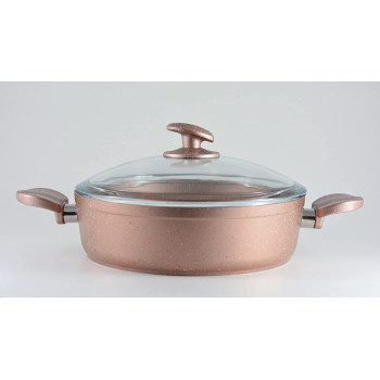 Homemaker Granitec 9 Pcs Big Cookware Set Rosegold