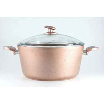 Homemaker Granitec 9 Pcs Big Cookware Set Rosegold