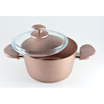 Homemaker Granitec 7 Pcs Cookware Set Rosegold