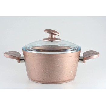 Homemaker Granitec 7 Pcs Cookware Set Rosegold