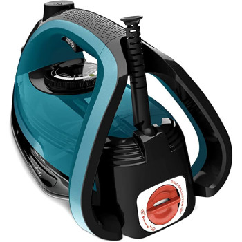 Tefal Ultraglish Steam Iron Durilium Airglide Anti Calc Anti Drip 2800 Watts Blue And Black Fv6832M0