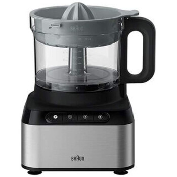 Braun Fp 3235 Si Purease 12 In 1 Food Processor 800 W 2.1 L Bowl Metal Design Black Min 1 Year Manufacturer Warranty