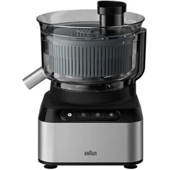 Braun Fp 3235 Si Purease 12 In 1 Food Processor 800 W 2.1 L Bowl Metal Design Black Min 1 Year Manufacturer Warranty