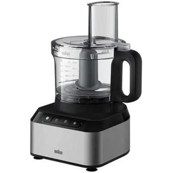 Braun Fp 3235 Si Purease 12 In 1 Food Processor 800 W 2.1 L Bowl Metal Design Black Min 1 Year Manufacturer Warranty