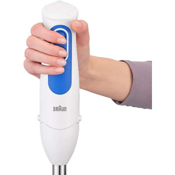 Braun Hand Blender Multiquick 3 700 W With 600Ml Bpa Free Beaker 500Ml Chopper Whisk Dual Speed Splash Control And Power Bell