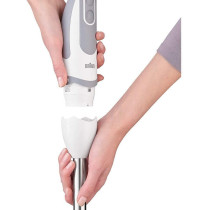 Braun Multi Quick 5V Hand Blender 1000 W 21 Speeds White 500 Ml Chopper And 600 Ml Beaker ?Mq5235Wh Min 1 Year Warranty