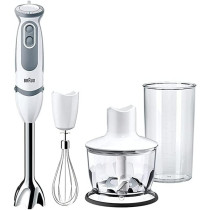 Braun Multi Quick 5V Hand Blender 1000 W 21 Speeds White 500 Ml Chopper And 600 Ml Beaker ?Mq5235Wh Min 1 Year Warranty