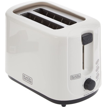 Black Decker 750 W 2 Slice Cool Touch Bread Toaster White Et125 B52 Years Warranty