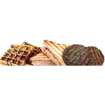 Black Decker 3 In 1 Sandwich And Waffle Maker 750 W Black Silver Ts2090 B5