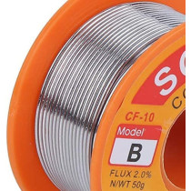 Abbasali 4Pcs Solder Core Wire Lead Tin Flux Soldering Welding High Purity Nocleaning Reel Soldering Diy Repair 50G 1Mm