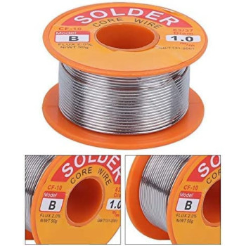 Abbasali 4Pcs Solder Core Wire Lead Tin Flux Soldering Welding High Purity Nocleaning Reel Soldering Diy Repair 50G 1Mm