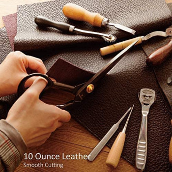 Abbasali Scissors Professional 10 Inch Heavy Duty Scissors For Leather Sewing Shears For Tailoring Industrial Strength