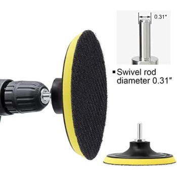 Abbasali 5 Inch125Mm Hook And Loop Buffing Pad For Sanding Discs Rotary Backing Pad With M14 Drill