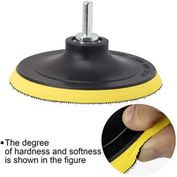 Abbasali 5 Inch125Mm Hook And Loop Buffing Pad For Sanding Discs Rotary Backing Pad With M14 Drill