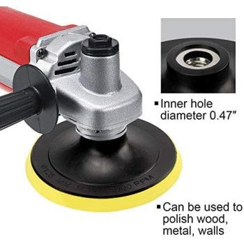 Abbasali 5 Inch125Mm Hook And Loop Buffing Pad For Sanding Discs Rotary Backing Pad With M14 Drill