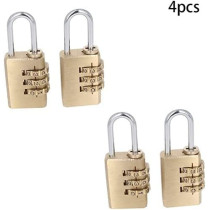 Abbasali 4Pcs 3 Digit Combination Padlock0.91 Inch Long Shackle Resettable Padlock Safety Lock Waterproof For School Employee