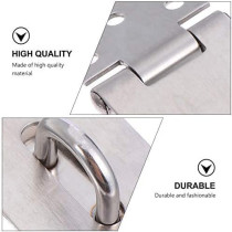 Abbasali 4Pcs Stainless Steel Padlock Hasp Heavy Duty Hasp And Staple Padlock Staple Clasp For Door Window Cabints