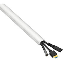Abbasali Cable Trunking White 8 Meter Pack One Piece Half Round Wire Covers 8X 30Mm W X 15Mm H X 1 Meter Length 8 Meter