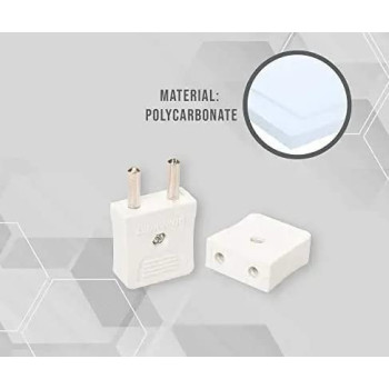 Abbasali 2Pin Extension Cable Wire Cord Cable 20M For Led Strips Black 2 Pin Male Female Adapter Plug Top White