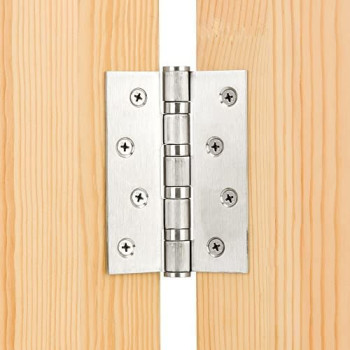 Abbasali 4X3X3Mm Door Hinges Heavy Duty Pack Of 2Pcs Sn Finish